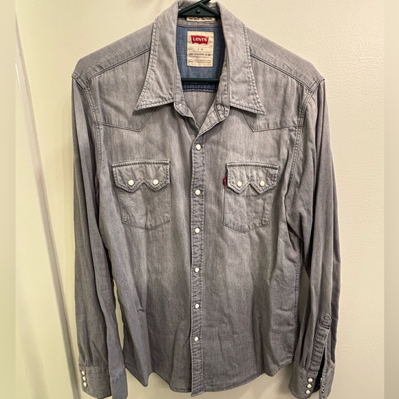 Levi’s western pearl snap long sleeve - Picture 1 of 5